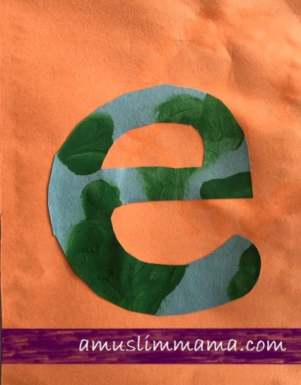 Letter E crafts for toddlers and preschoolers (2)