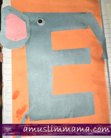 Letter E crafts for toddlers and preschoolers (8)