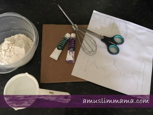 Masjif puffy paint Ramadan craft (2)