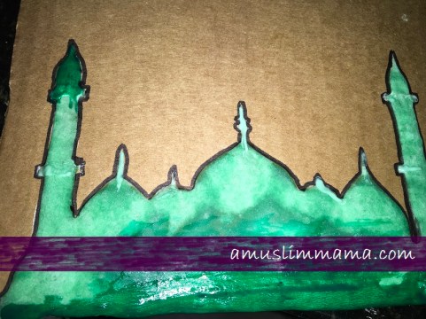 Masjif puffy paint Ramadan craft (9)