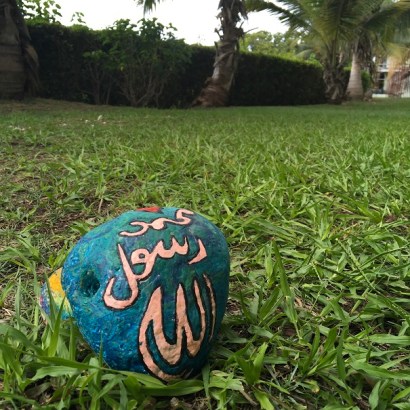 Rock crayon painting for Ramadan craft (11)