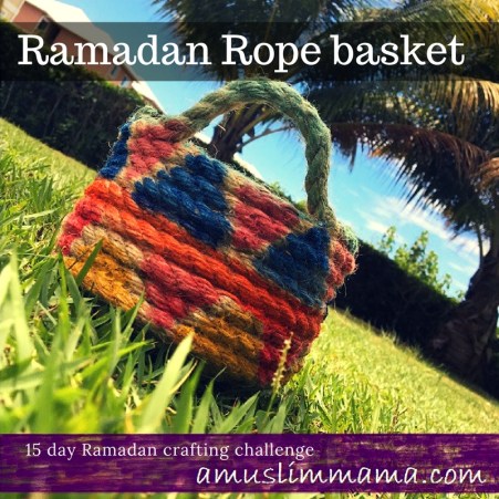 Rope basket diy for Ramadan craft (3)