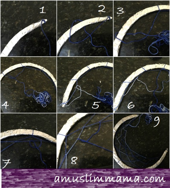 woven Crescent wall hanging as ramadan craft (1)